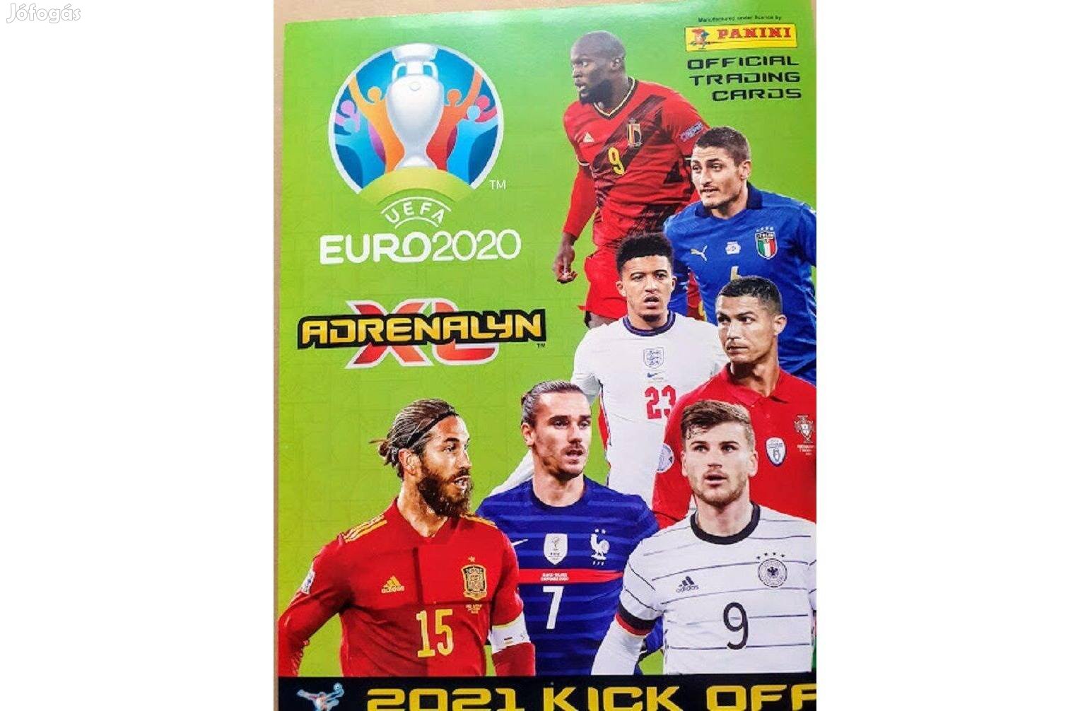 405 darab focis kártya, a teljes Panini Euro 2020 Kick off 2021 album