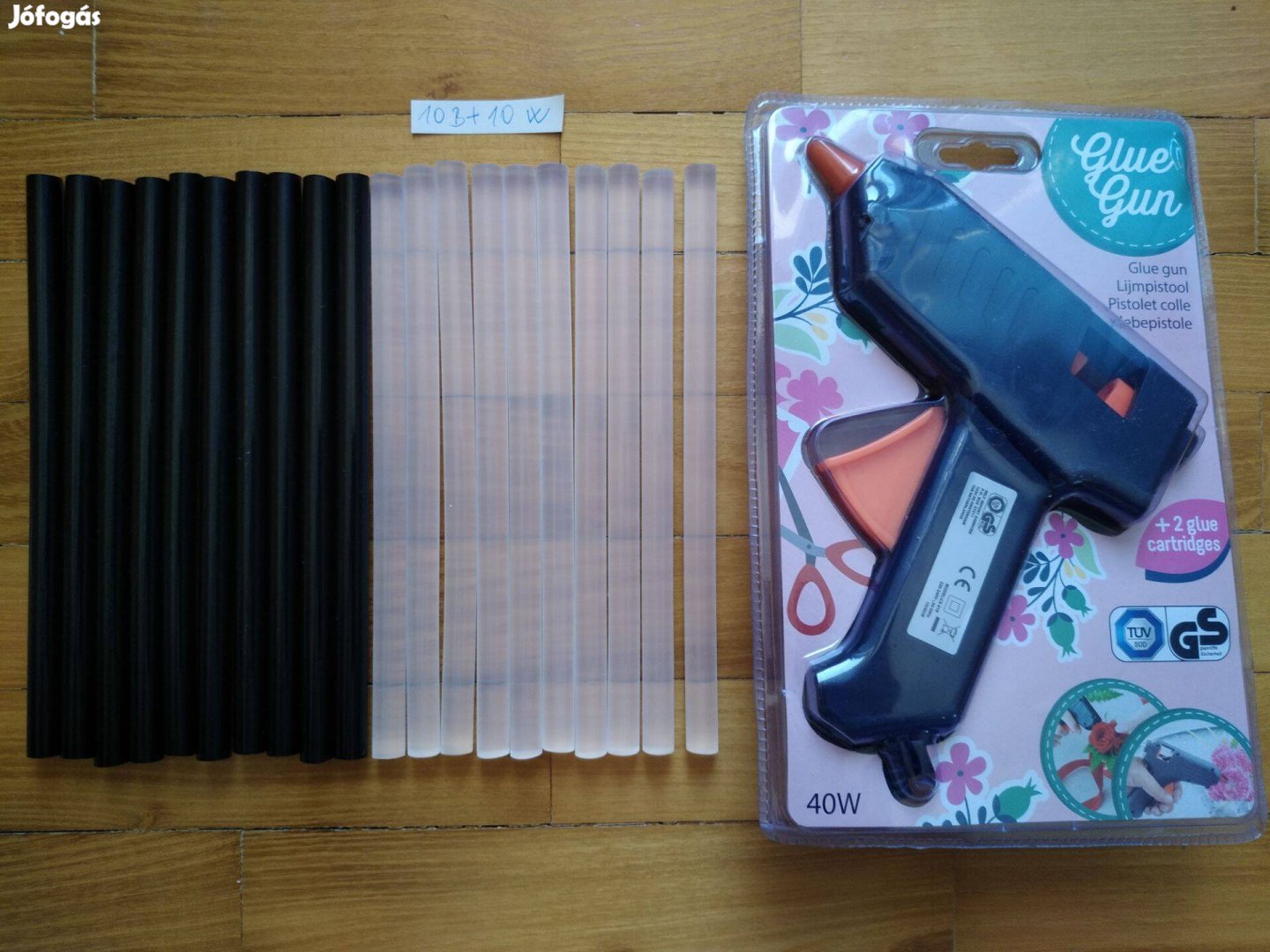 40W ragasztópisztoly10 db fekete ragasztó rúd11 db áttetsző