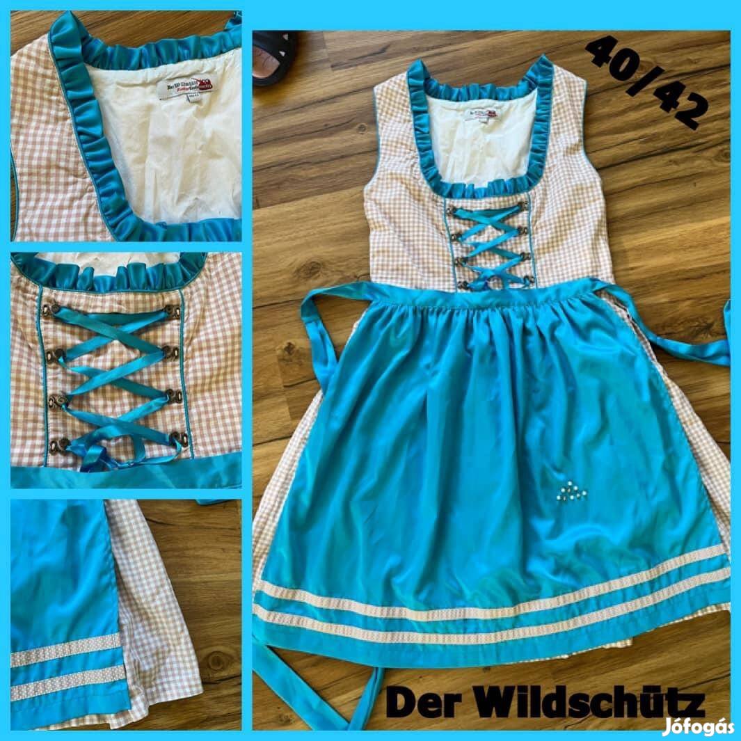 40/42-es bézs-kék Dirndl ruha /Wildschütz/