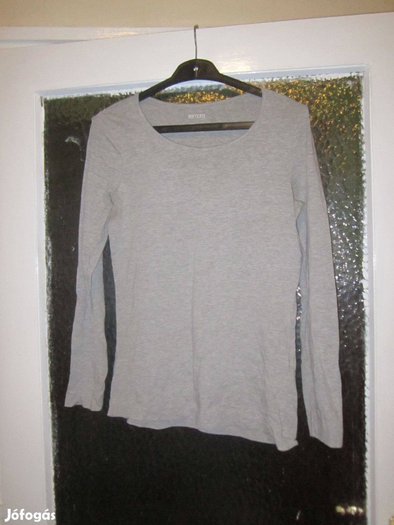 4042-es szürke rugalmas hosszú ujjú felső