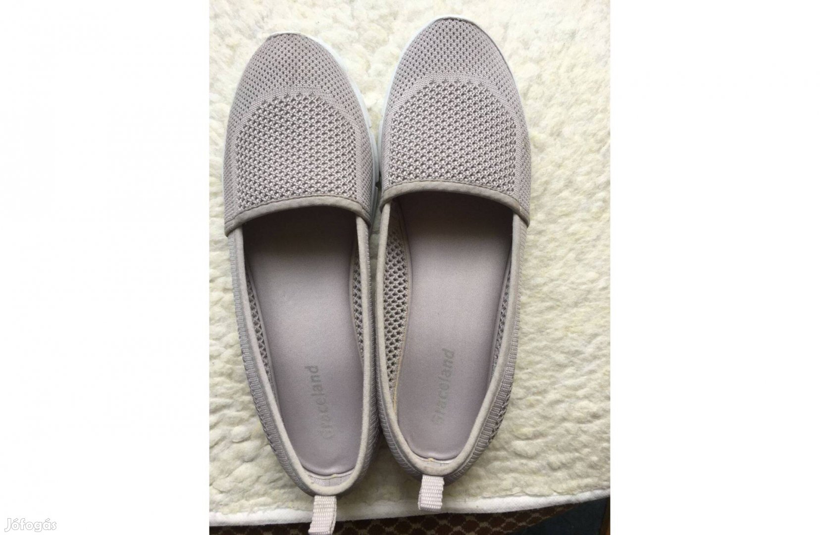 40-es Graceland szürke balerina cipő memóriahabos talp