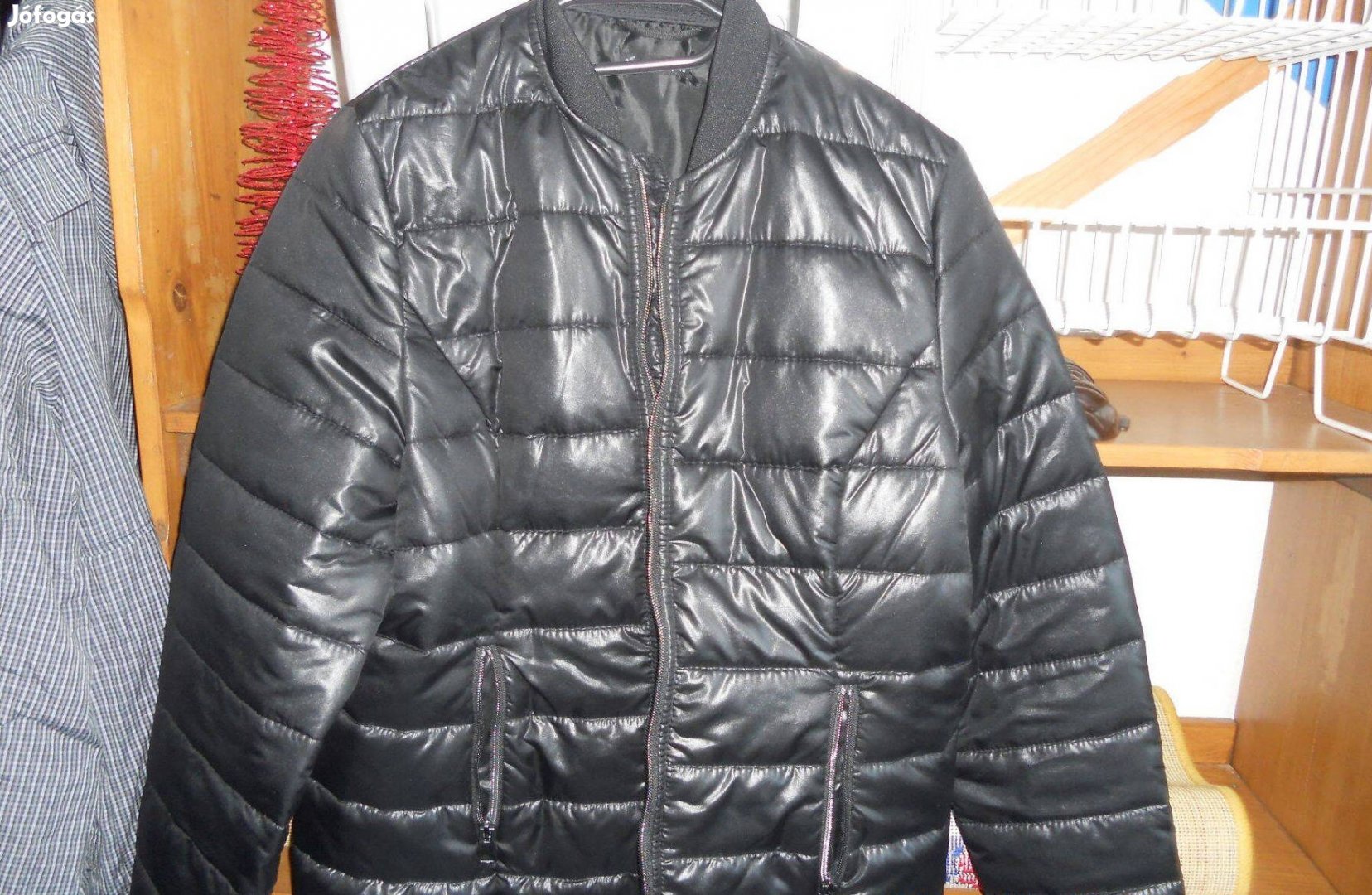 40-es fekete dzseki,kabát/m