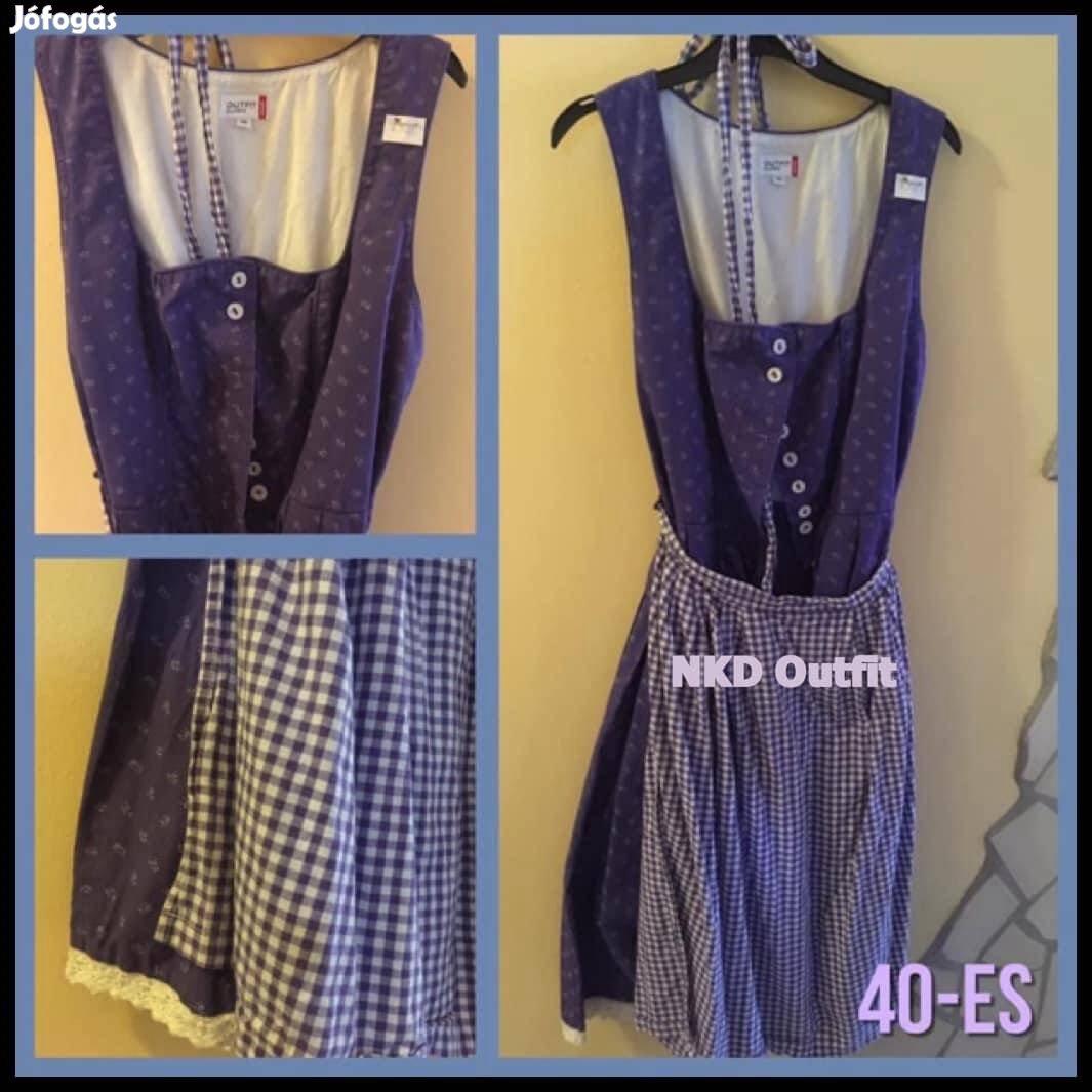 40-es lila Dirndl ruha /Nkd/