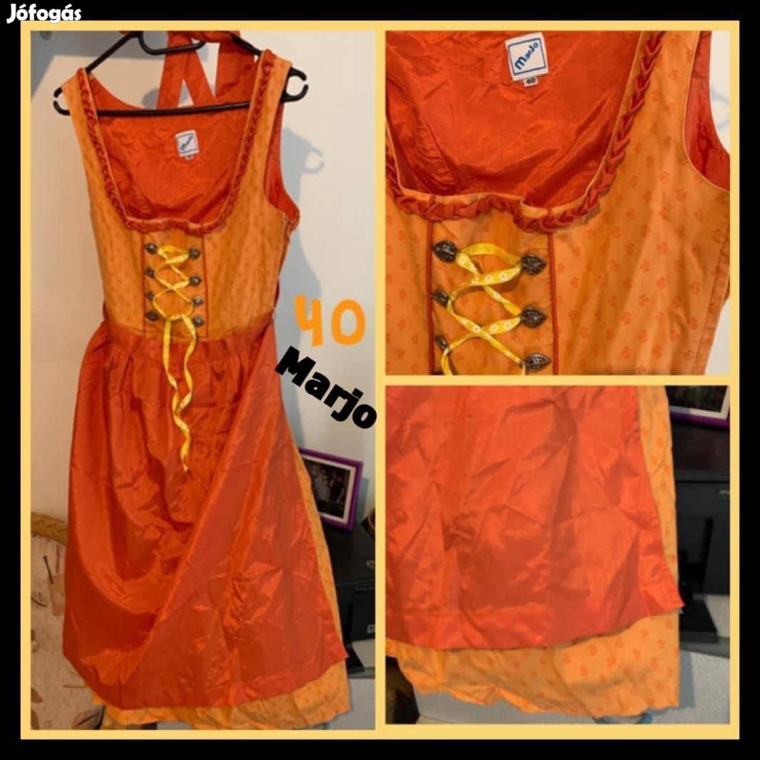 40-es narancssárga Dirndl ruhák 