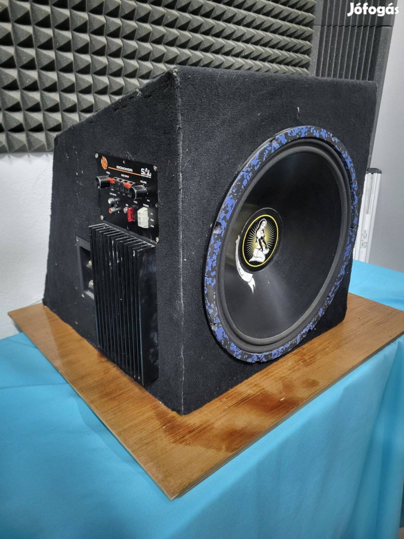 40cm 15" 200w subwoofer mélyláda autóba otthonra aktív passzív