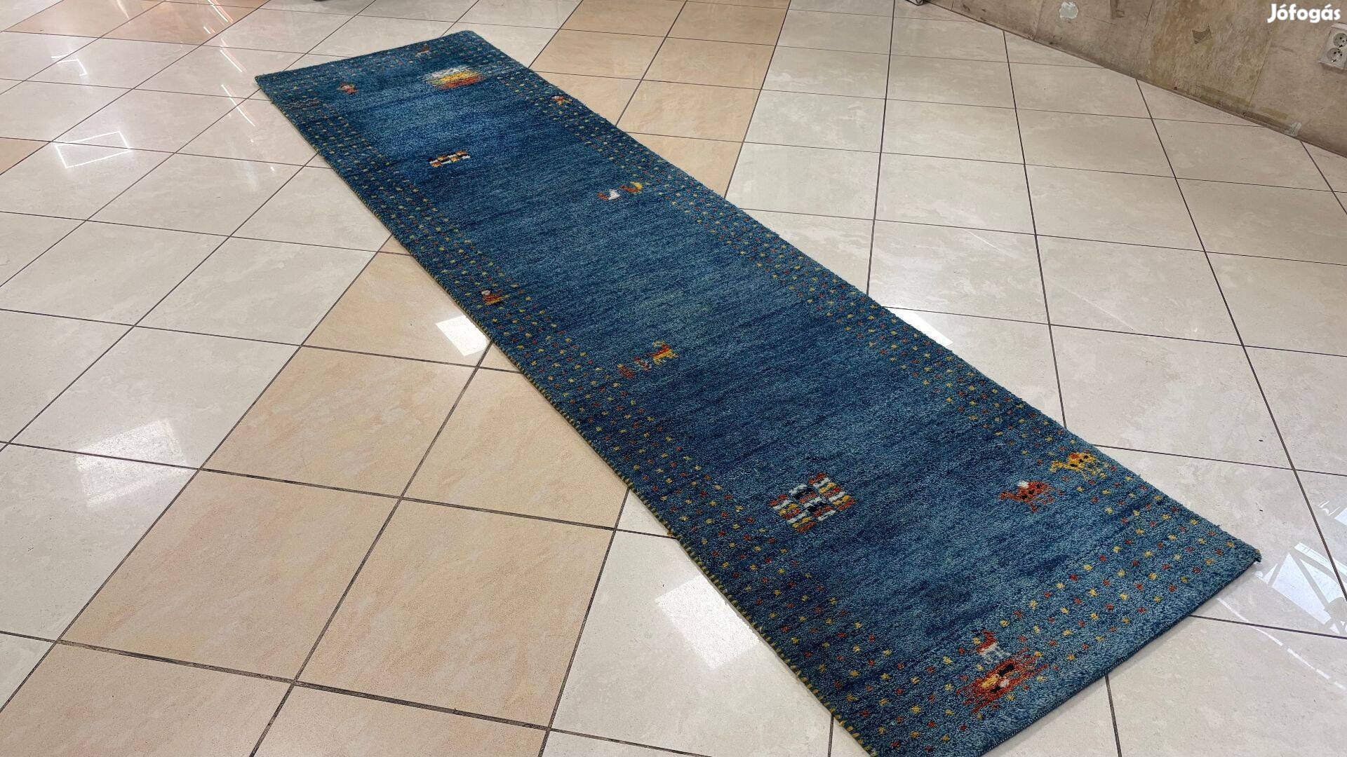 4134 Olcsó Indiai Gabbeh kézi csomó gyapjú futó szőnyeg