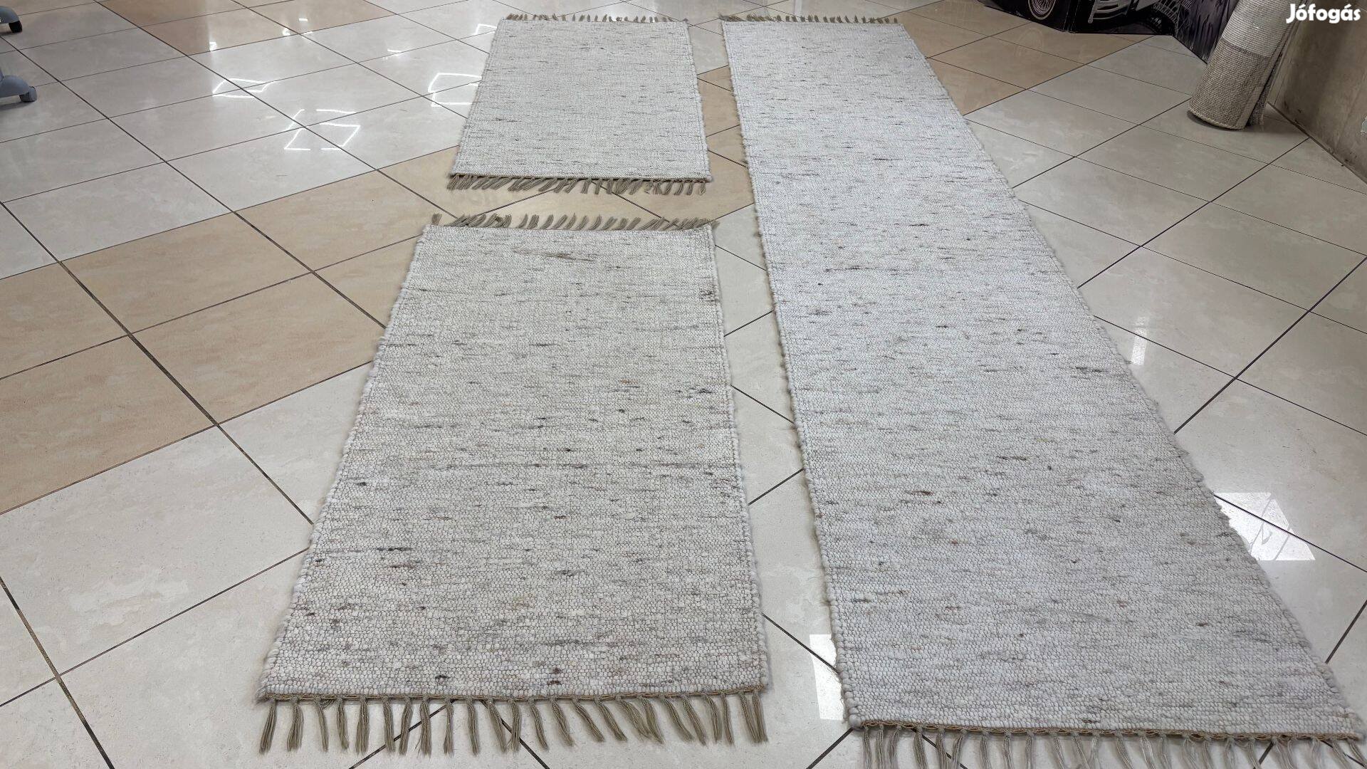 4243 3DB-OS Futó Gyapjú Szőnyeg Szett 70X3202X70X140CM