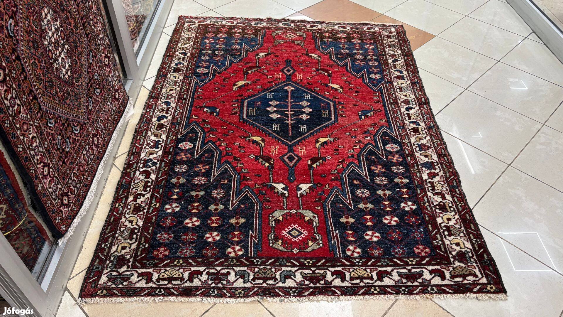 4244 Iráni Hamadan kézi gyapjú perzsa szőnyeg 140X190CM