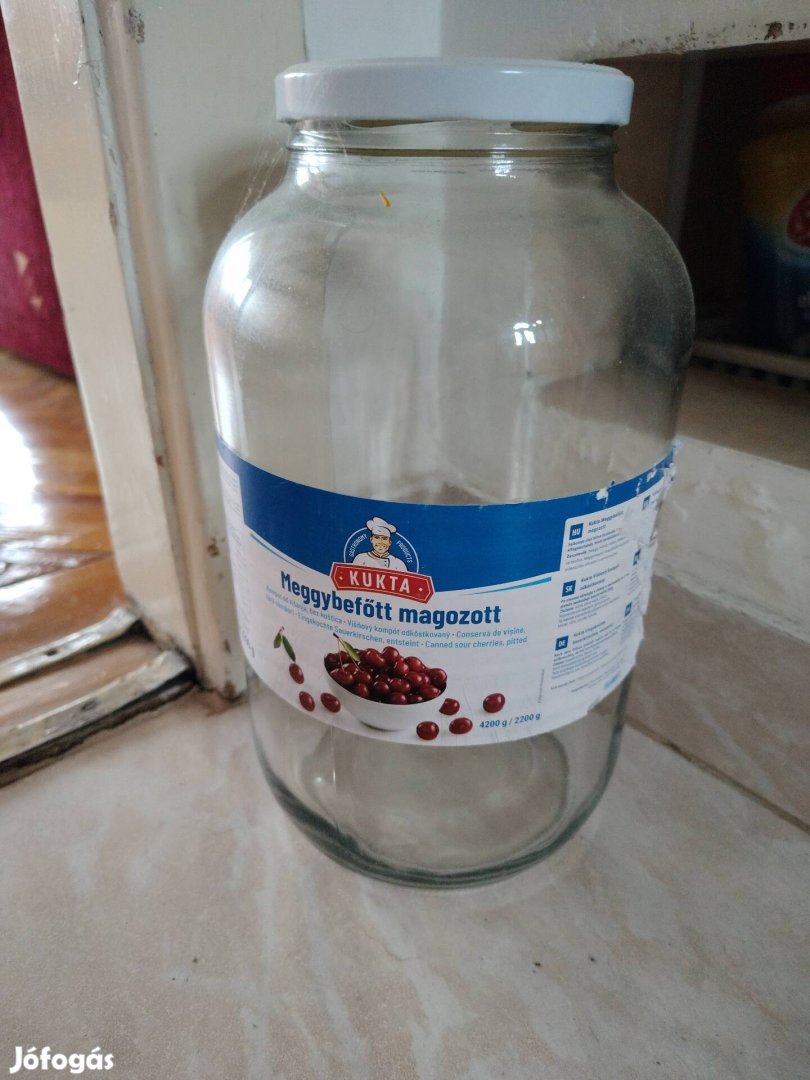 4250 ML-es nagy befőttes üveg 