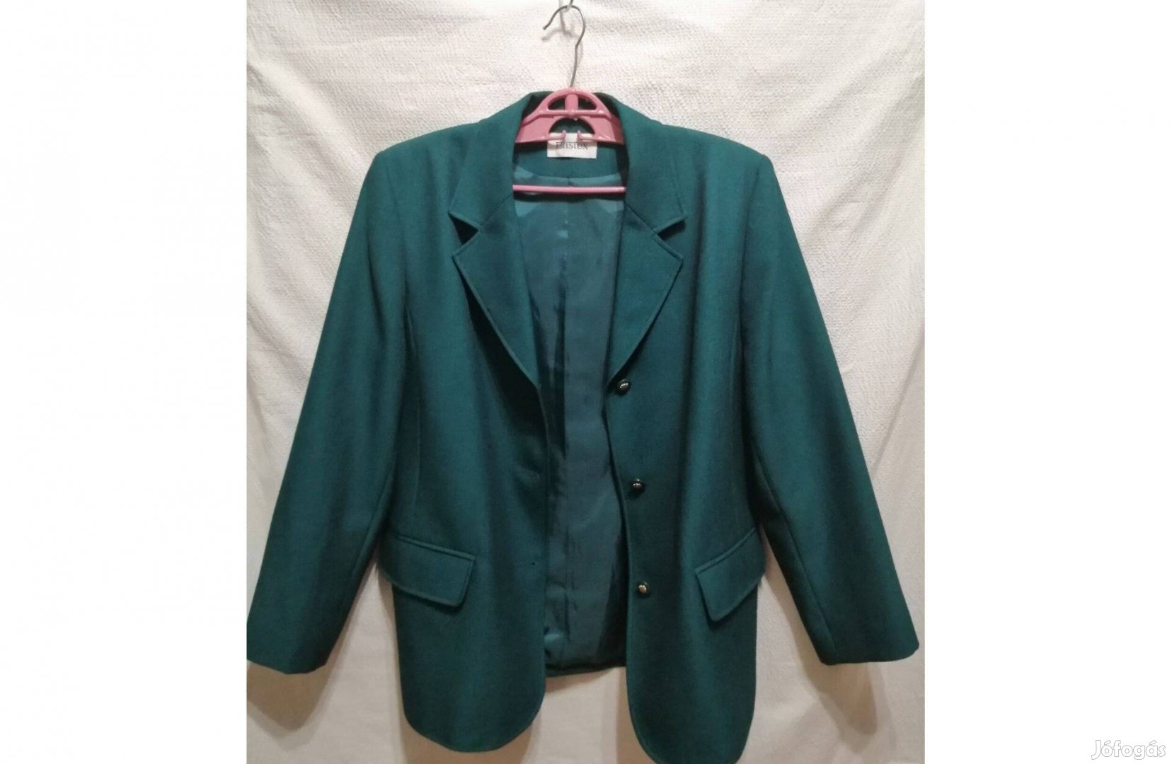 42-es Eastex, zöld színű női blézer, zakó, kabát, felső, 3 gombos