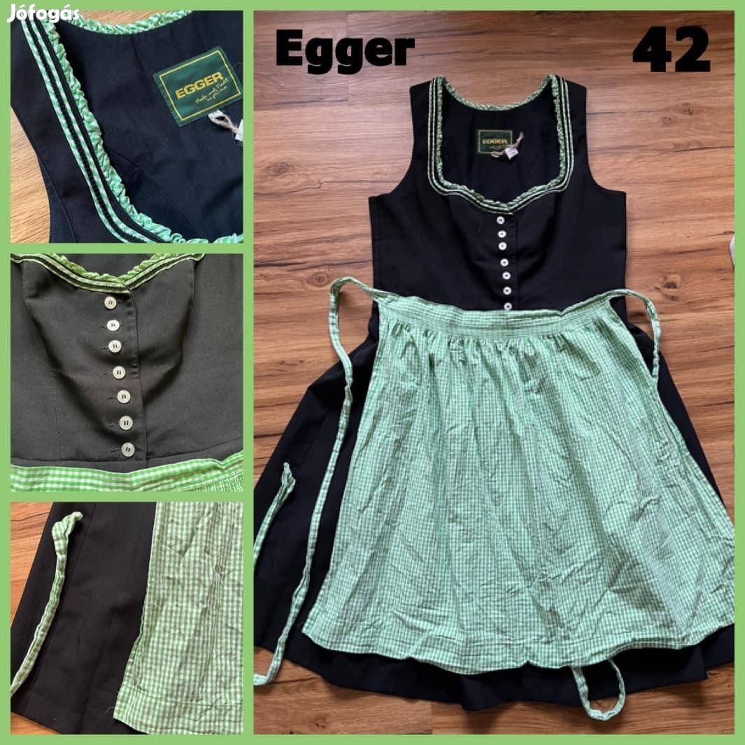 42-es fekete-zöld Dirndl ruha /Egger/