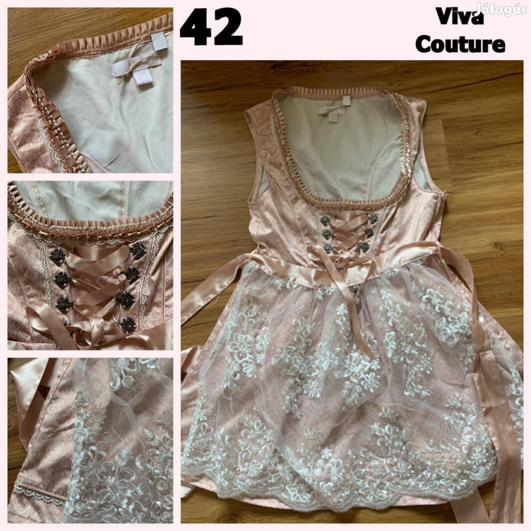 42-es világos Dirndl ruha /Via Couture/