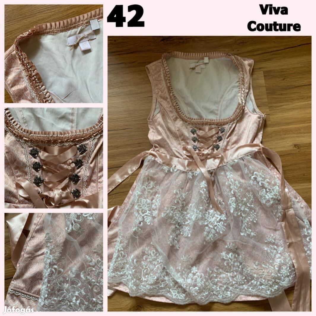 42-es világos Dirndl ruha /Viva Couture/