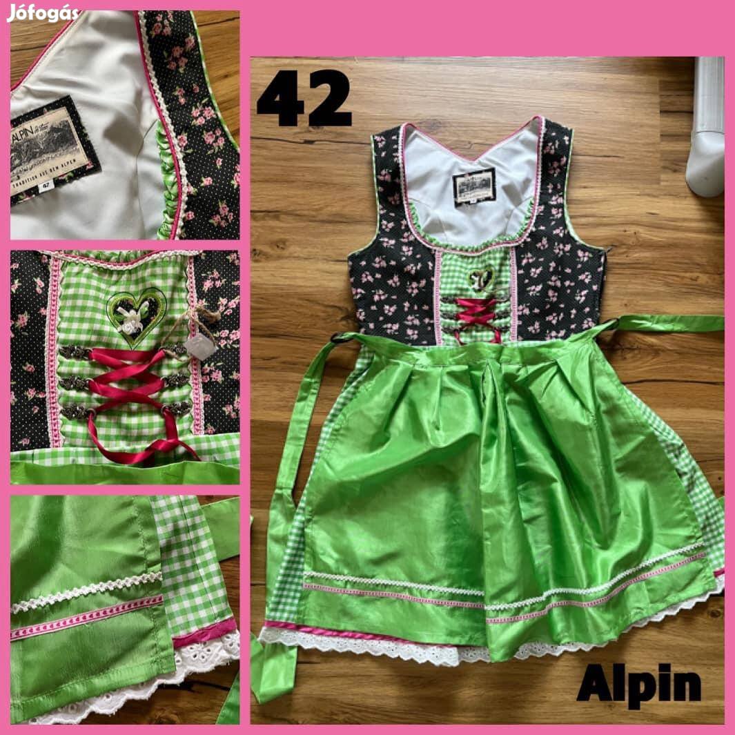 42-es zöld Dirndl ruha /Alpin/