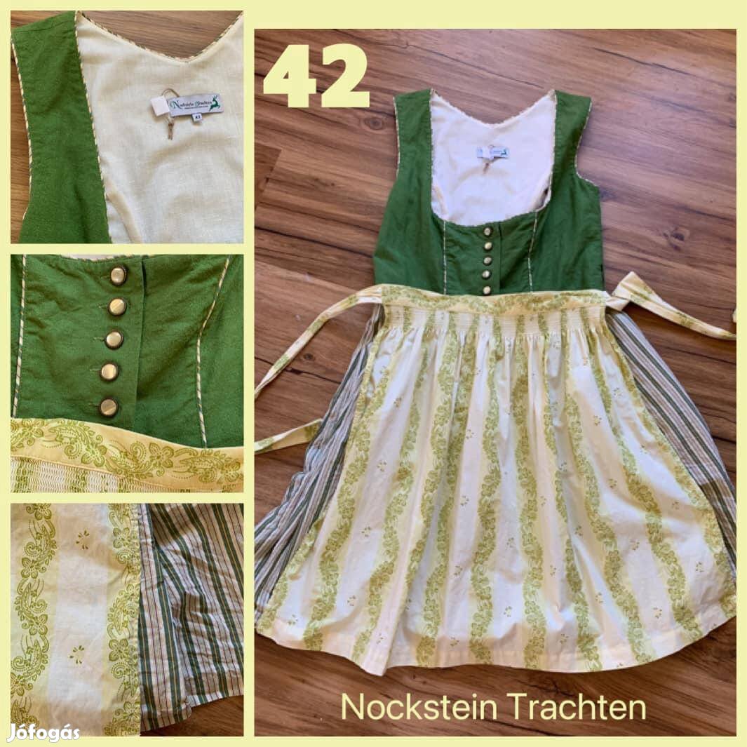 42-es zöld-sárga Dirndl ruha /Nockstein/