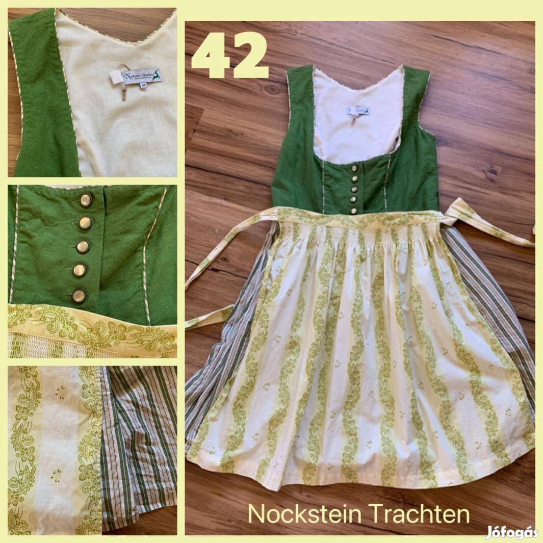 42-eszöld-sárga Dirndl ruha /Nockstein/