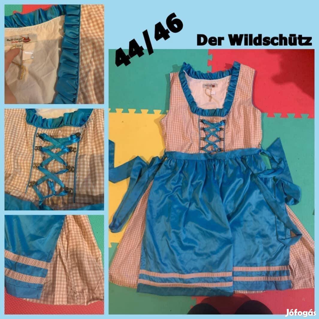 44/46-os bézs kockás Dirndl ruha /Der Wildschütz/