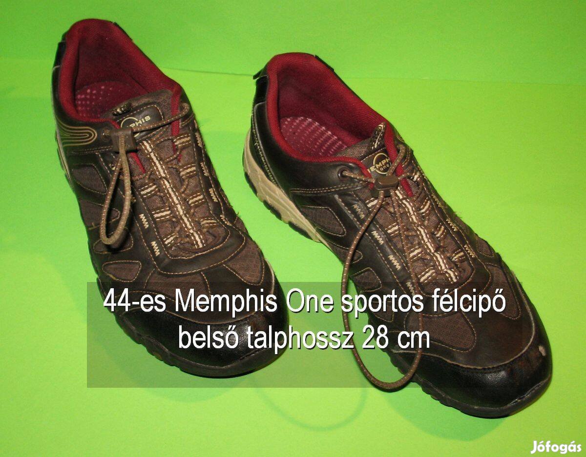 44 -es Memphis One cipő sportos gumis fűző szép bh 28 cm Bp. 12. ker