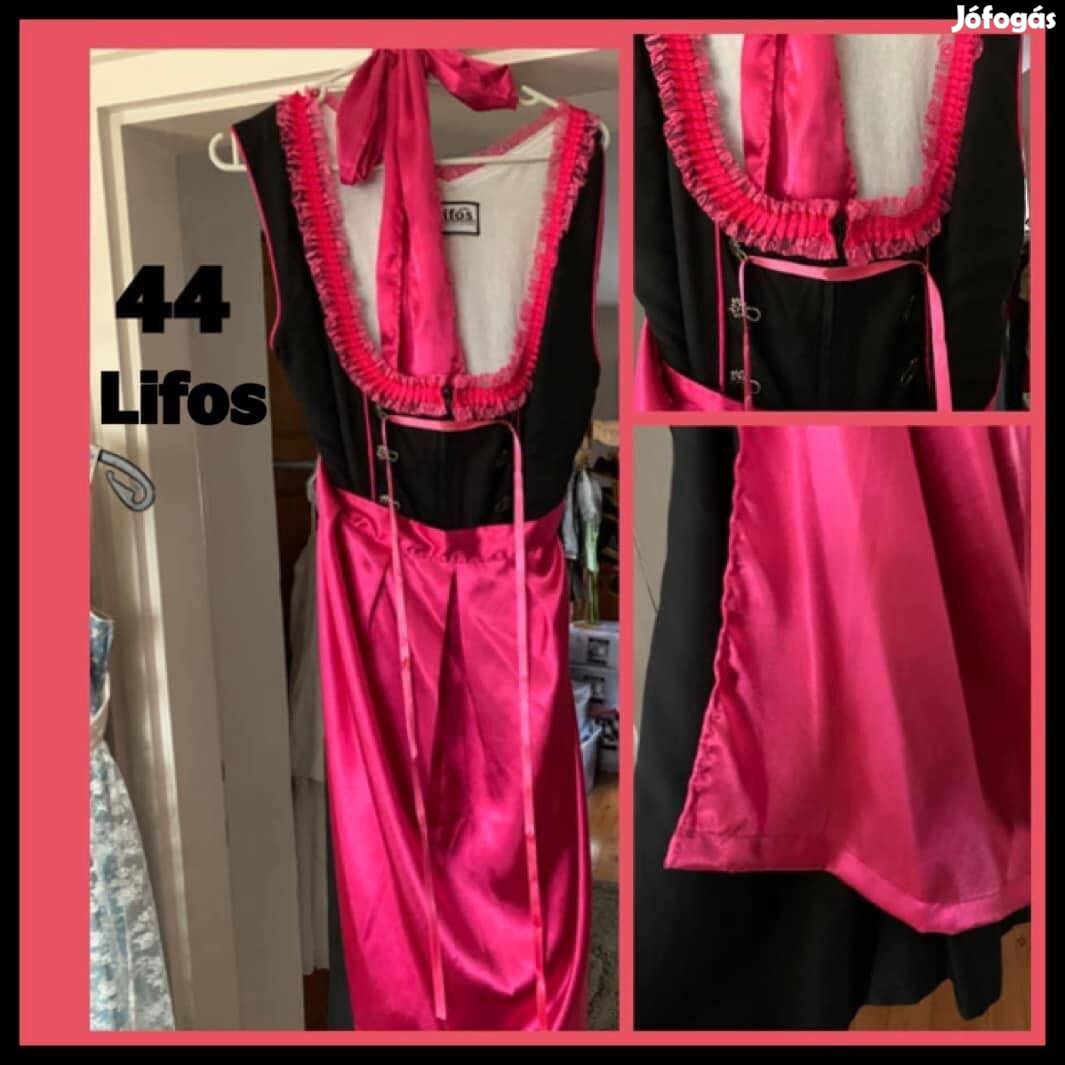 44-es Dirndl ruha fekete-pink /Lifos/