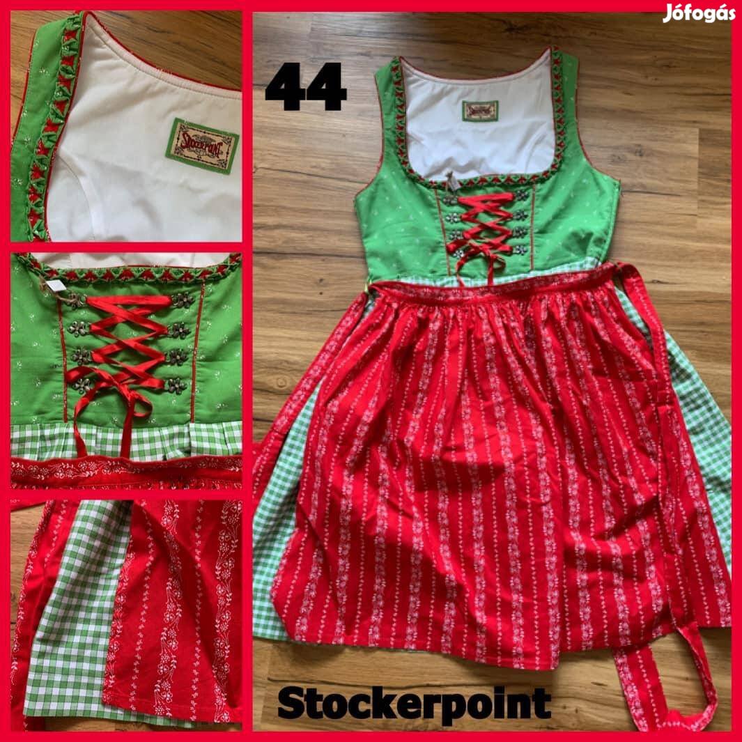 44-es zöld-piros Dirndl ruha /Stockerpoint/