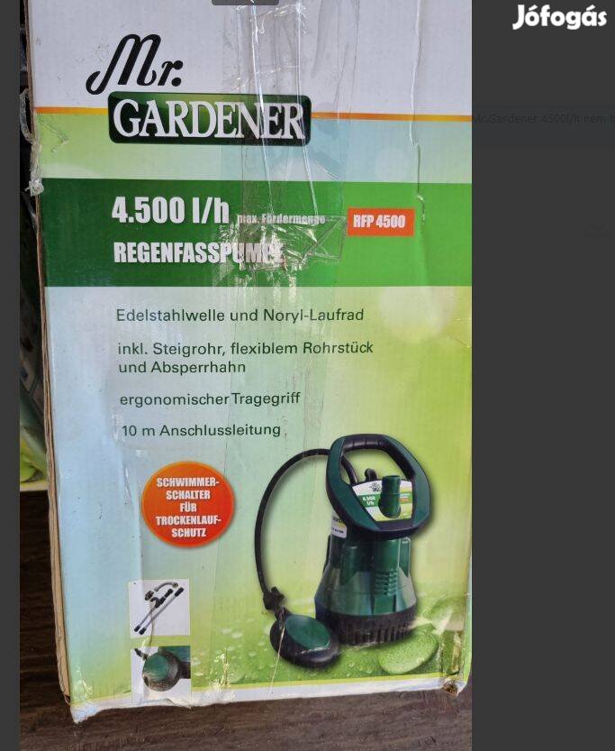 4500literóra teljesítménnyel, 350W-os motorral merülő búvár