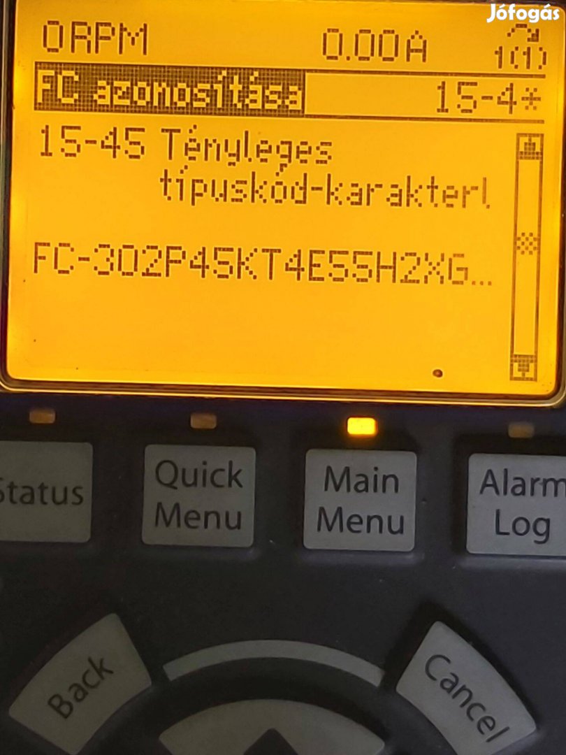 45KW frekvenciaváltó ( állandó nyomaték, Danfoss FC )