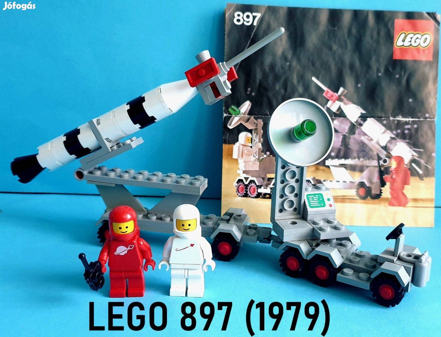 45 éves LEGO Classic Space 897 Mobile Rocket Launcher (1979), útmutató