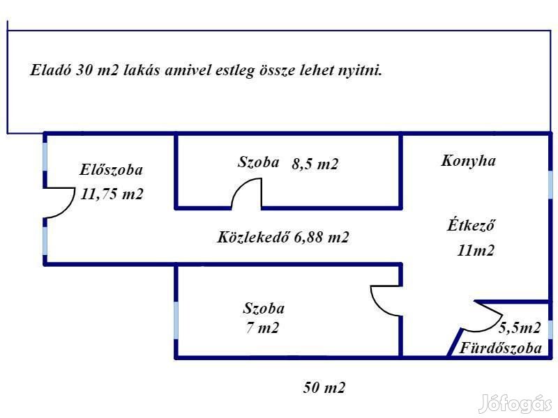 45 nm-es ház eladó Debrecen