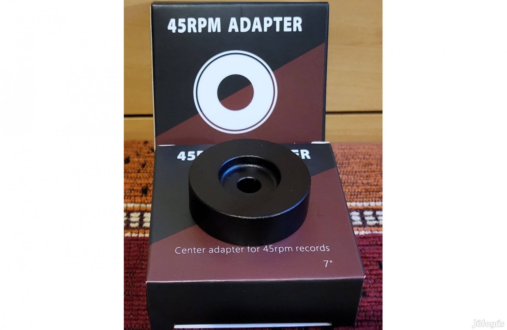 45-ös Alumínium kislemez adapter korong lemezjátszó vinyl bakelit Új