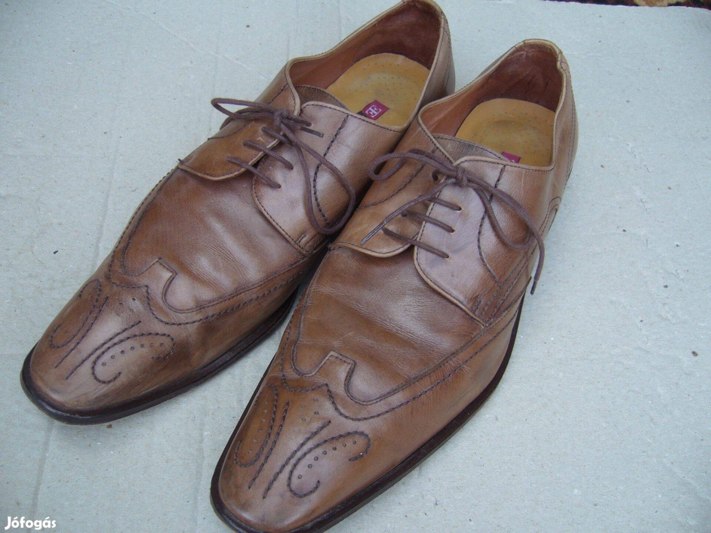 45-ös férfi bőr cipő