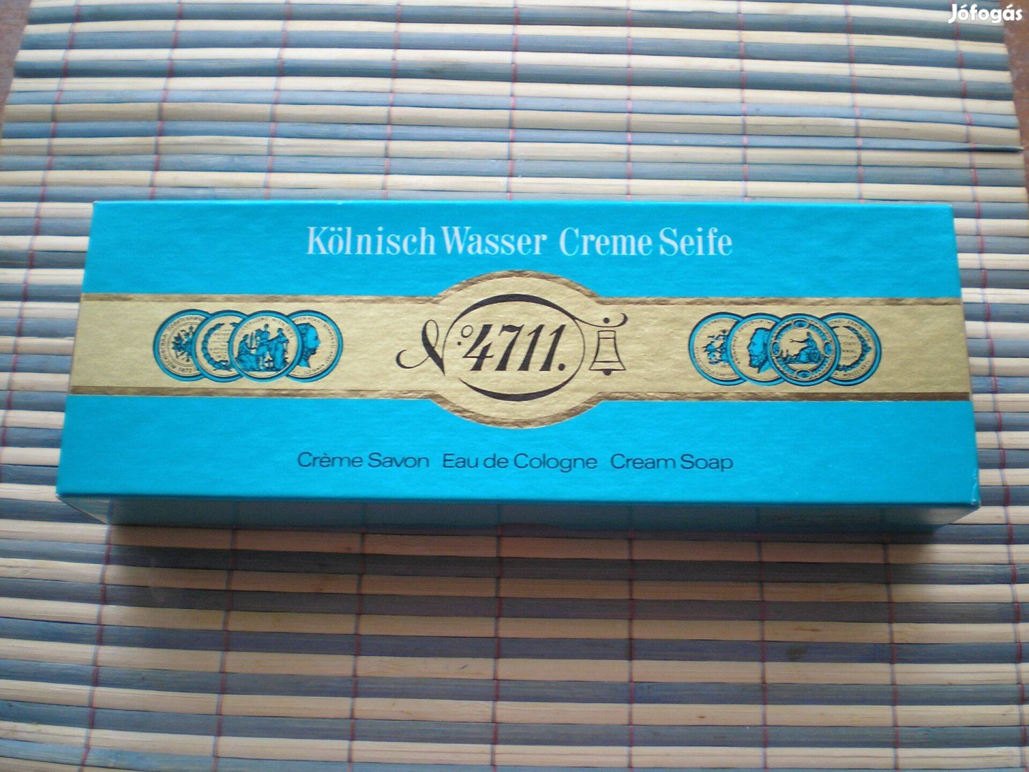 4711 régi 3 db-os szappan becsomagolva eredeti dobozában