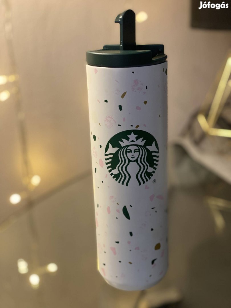 473 ml Starbucks feher- mintás tumbler eladó
