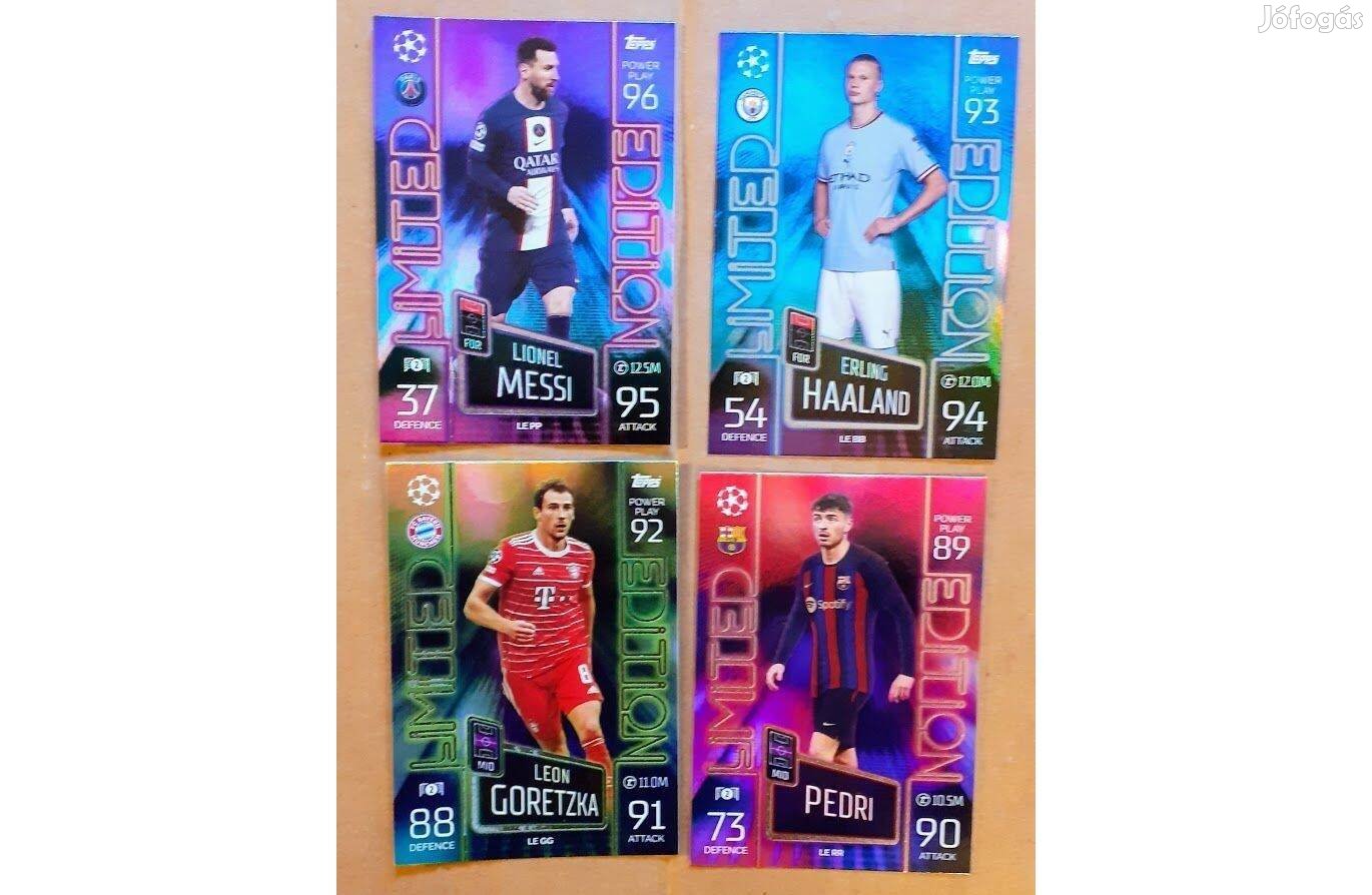 47 limited focis kártya teljes limited sorok Match Attax