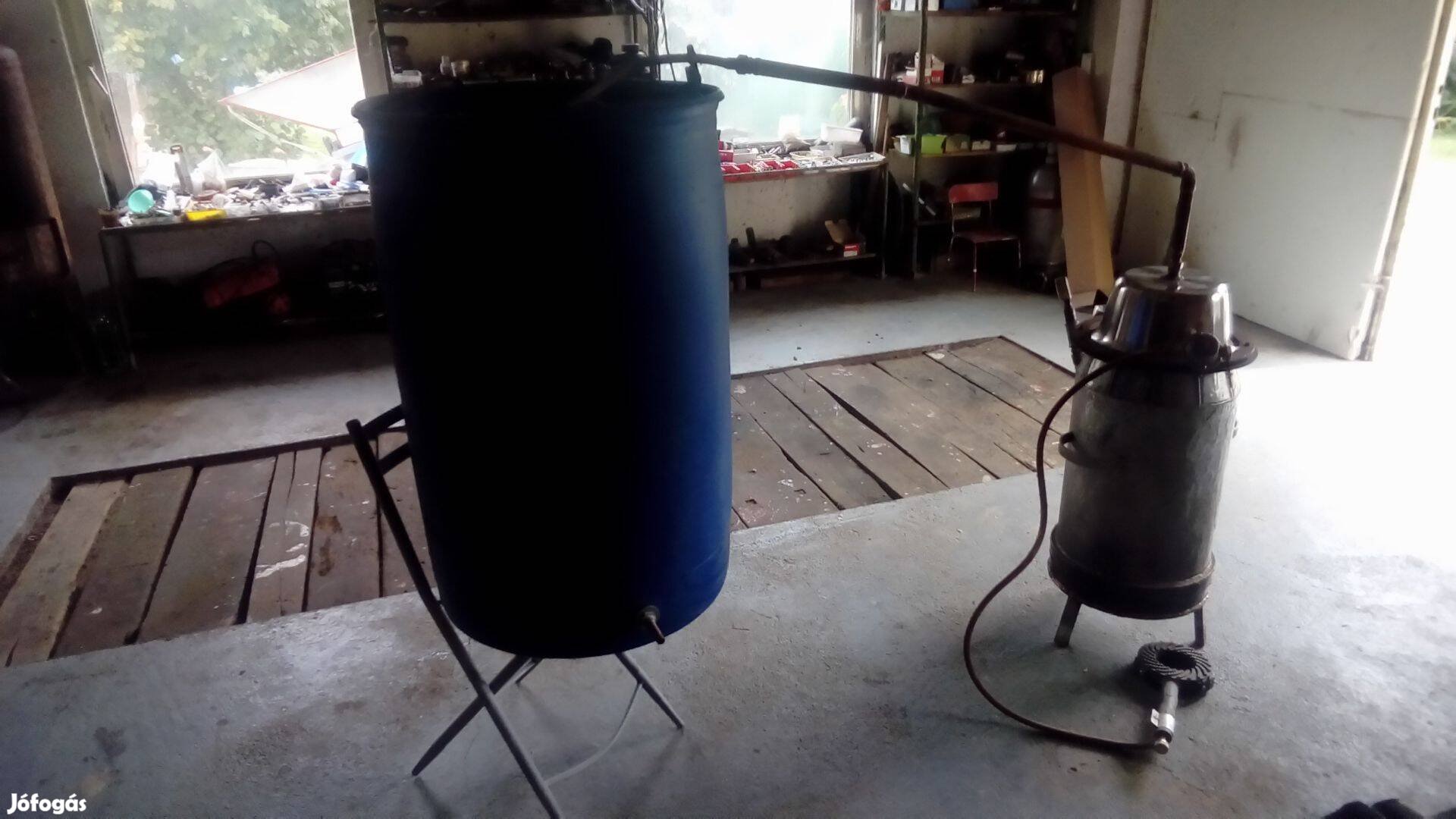 47 literes pálinkafőző komoly hűtővel dupla falu vízteres