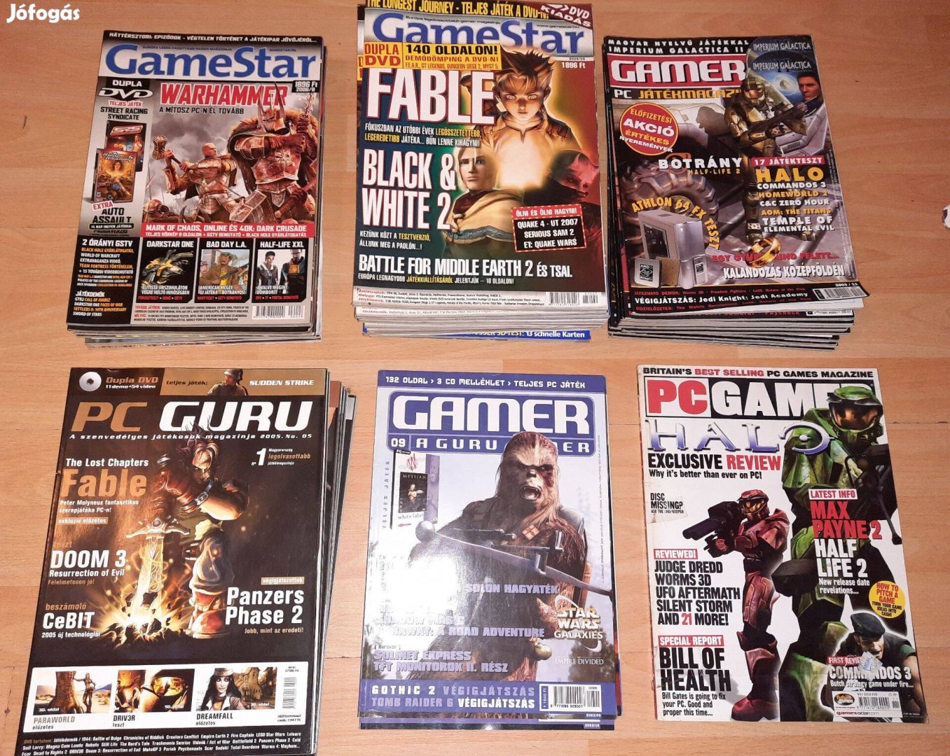 47db Gamestar, PC Guru, Gamer PC játékmagazinok 2003-2007