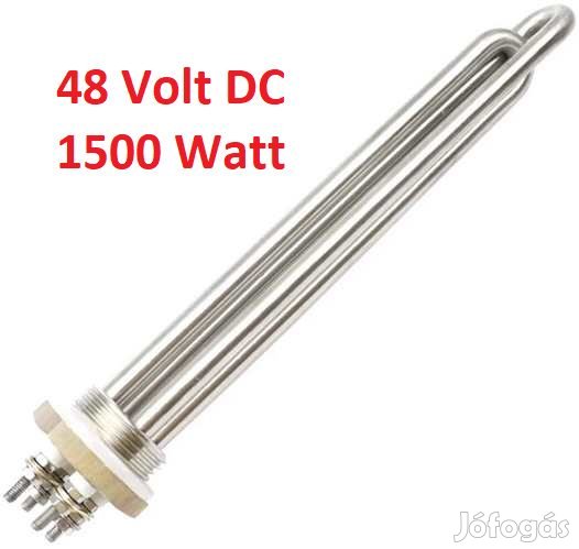 48Voltos DC 1500W-os 1"-os csatlakozású Saválló fŰtőbetét (4365