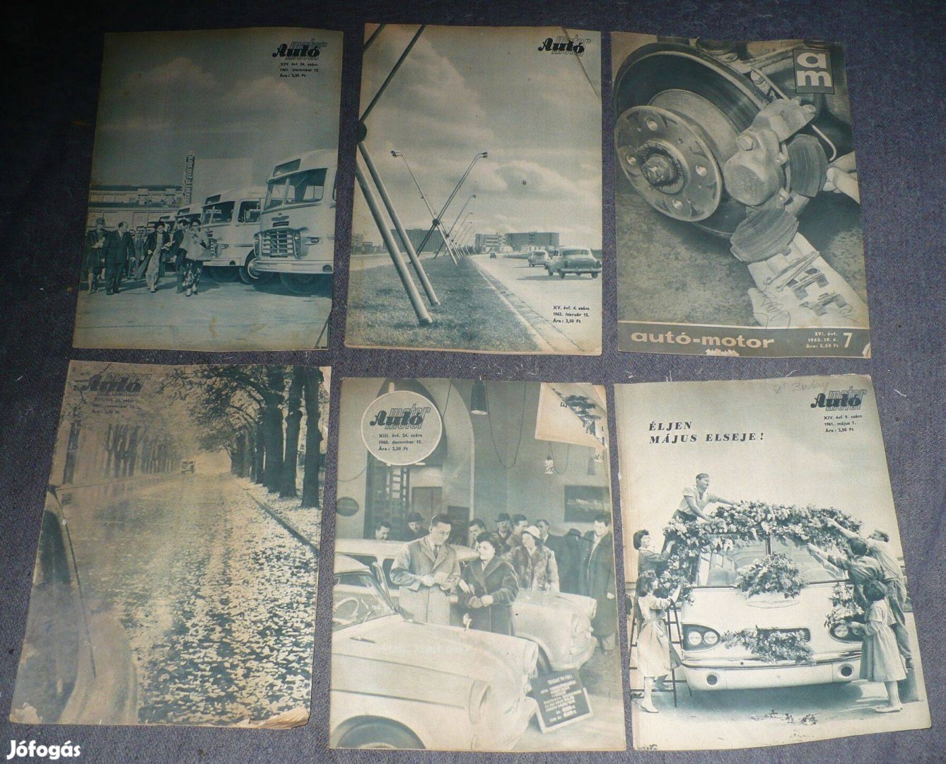48 db Autó-Motor magazin (1957 és 1975 közötti lapszámok)