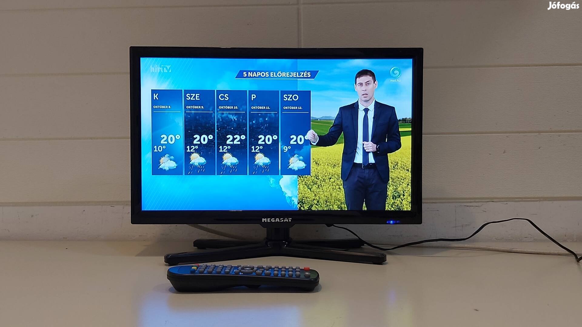 48cm-es,DVD-s Megasat led tv jó állapotban eladó