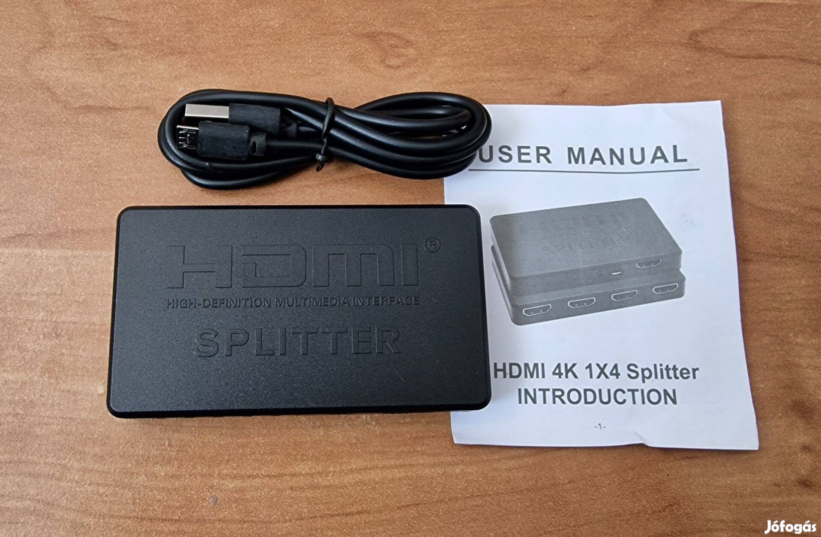 4K HDMI Splitter elosztó 1 / 4 (1 be és 4 HDMI kimenet)