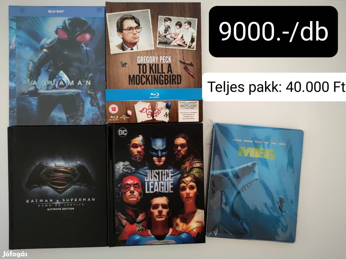4K UHD Blu-ray Digibook Steelbook Batman v Superman Aquaman Meg,...