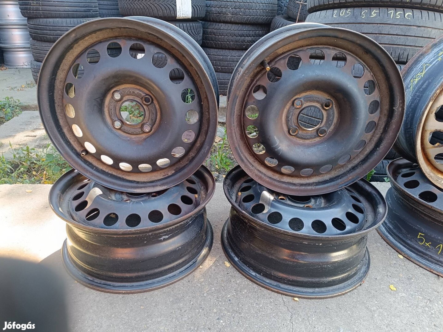 4*100 15" gyári Opel lemezfelni garnitúra 