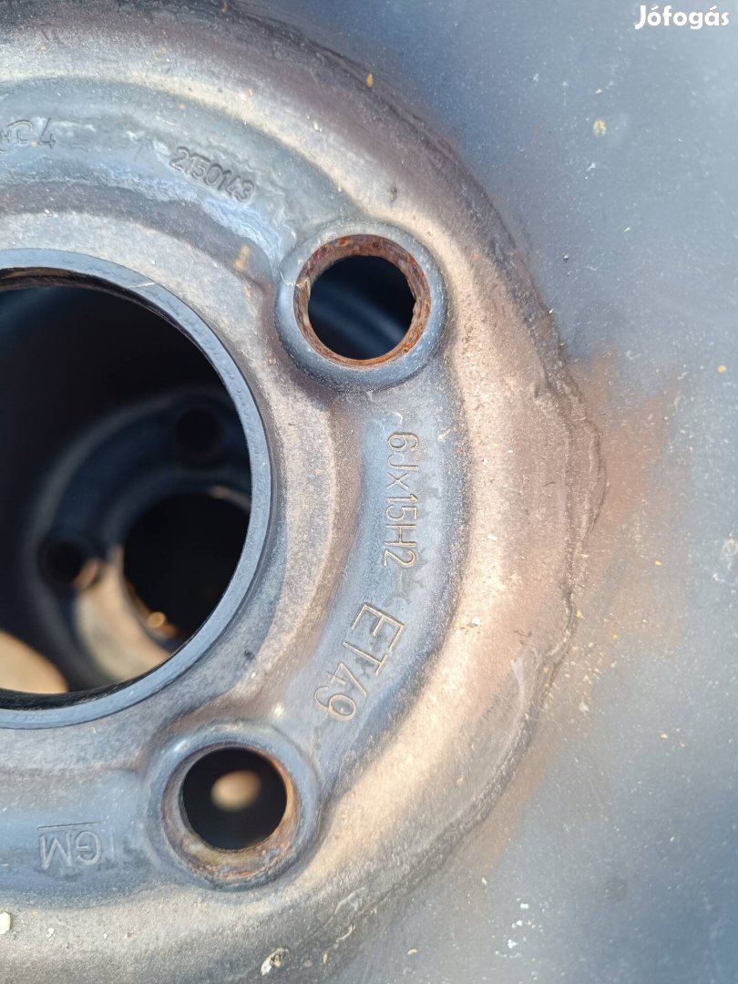 4*100 15" gyári Opel lemezfelni garnitúra 