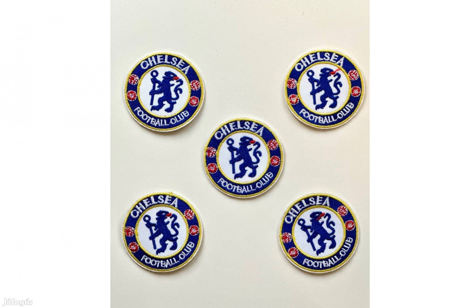 4+1 ruhára vasalható folt rávasaló felvarró címer logo Chelsea 57mm