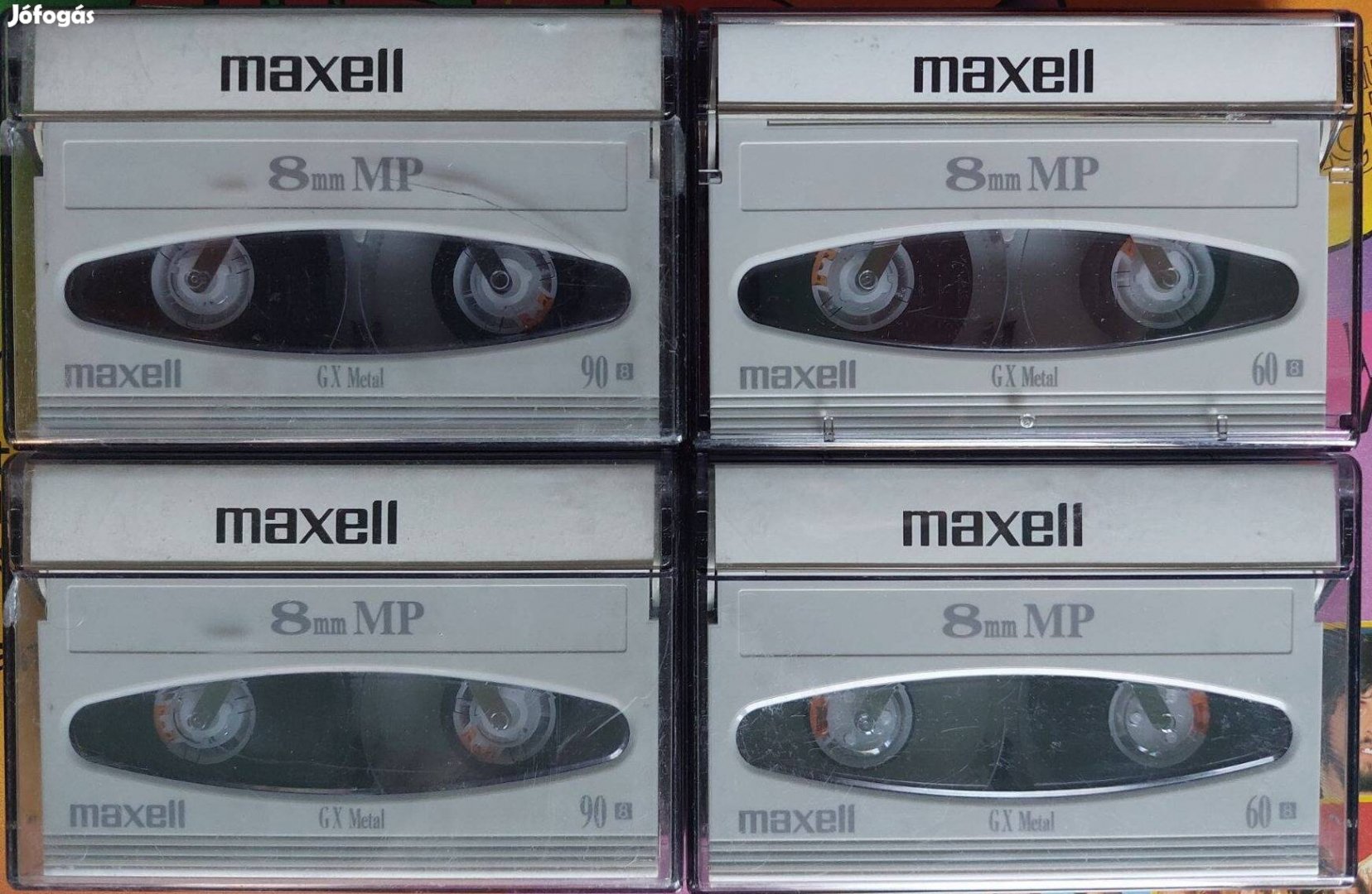 4-DB Maxell Hi8 8mm Gx Metal Videokamera Kazetta Maxell Videó Kazetta