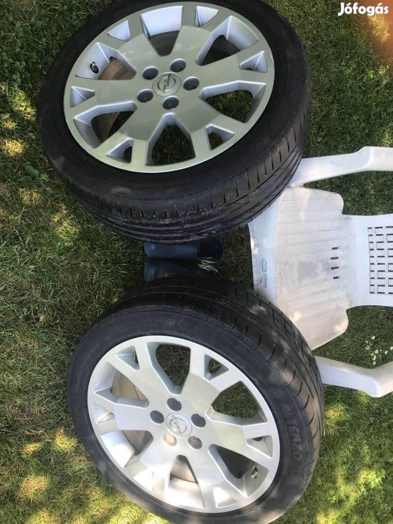 4 DB Opel 17 colos alufelni, 30 %-os gumival