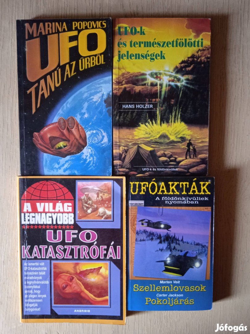 4 DB régi Ufós Könyv /Egyben/ Gyűjtőknek is!