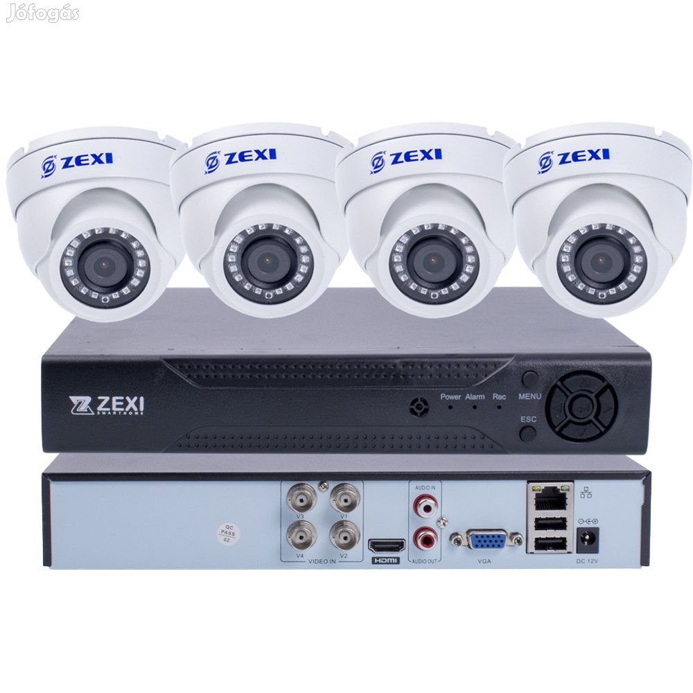 4 DOME kamerás 5M-N 2,8mm AHD RENDSZER
