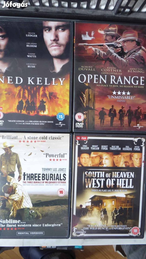 4 DVD Western filmgyűjtemény