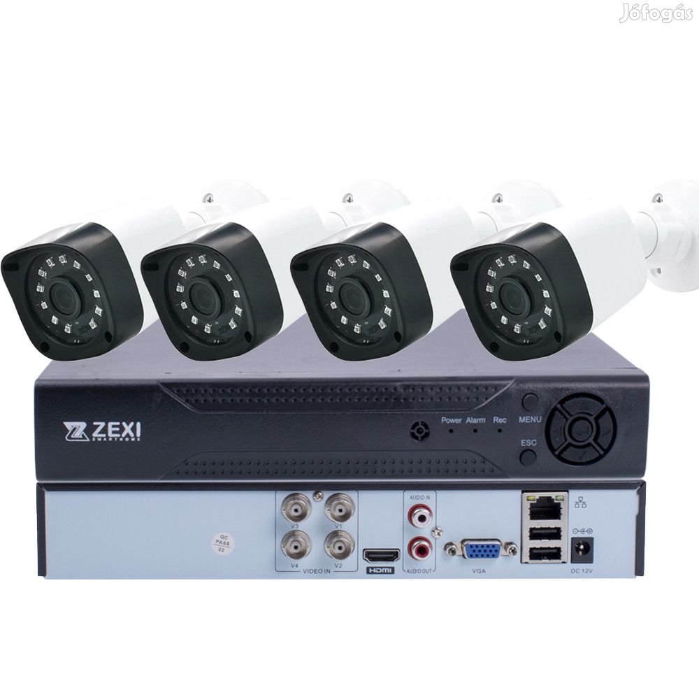 4 MINI AHD KAMERA RENDSZER KÜLTÉRI / BELTÉRI 2MP, H.265+, IR 30M, VÍZ