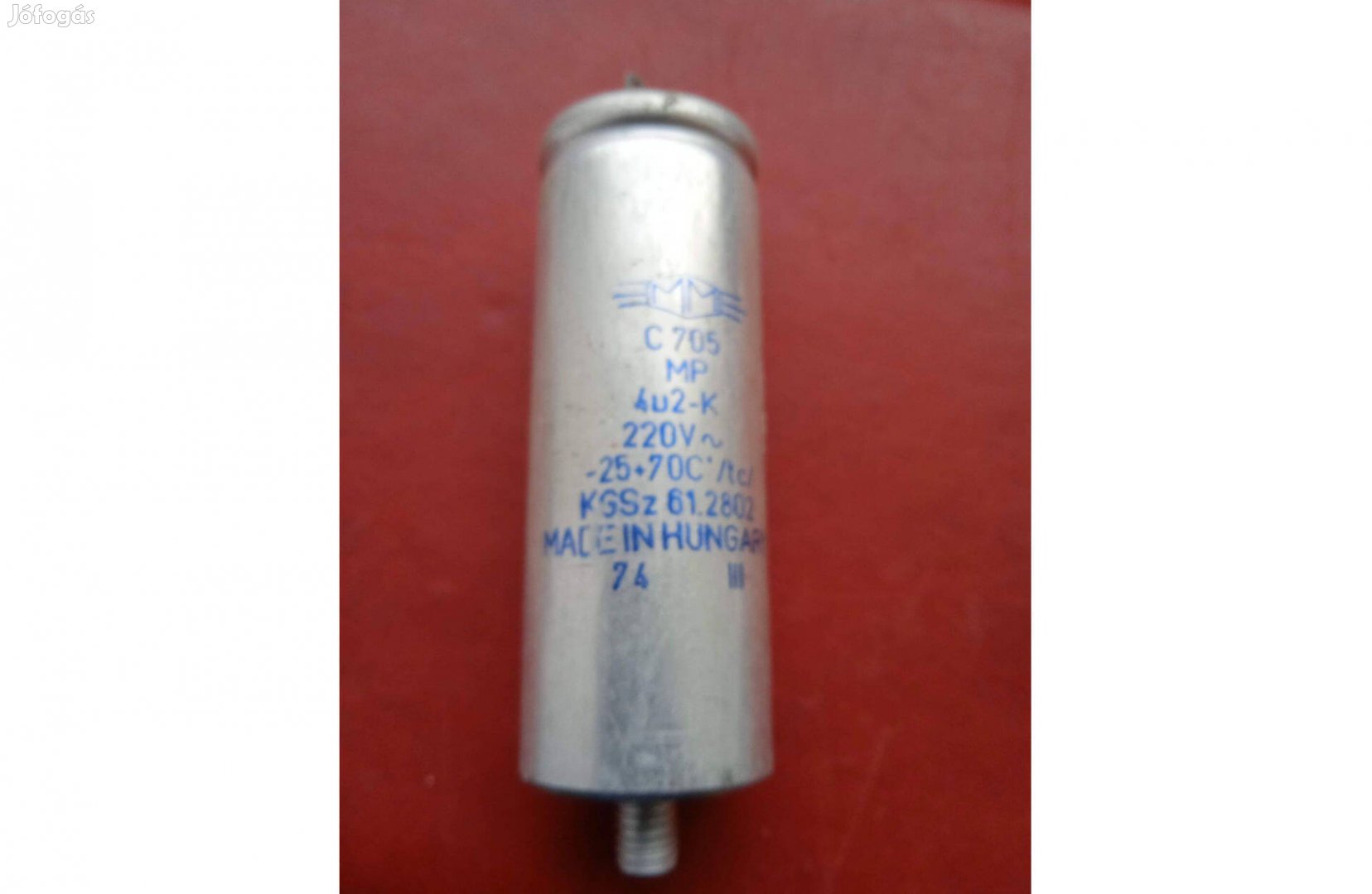 4 , 2 uF kondenzátor , MM , fázisjavító , 220 V , bontott